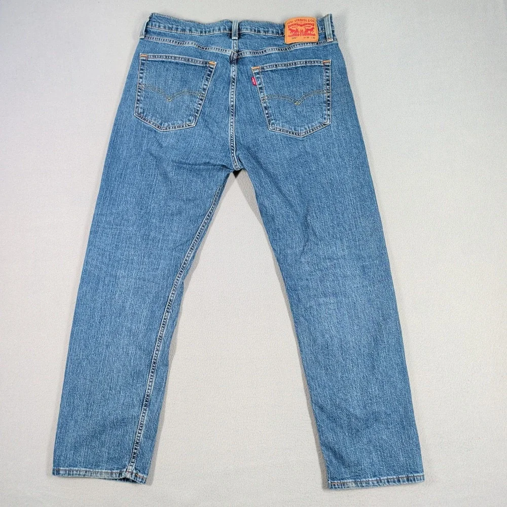 Levi's‎ 505 Jeans Mens 36x30 Blue Regular Fit Straight Leg Denim Casual Workwear